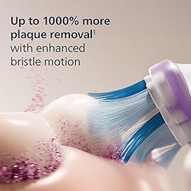 Philips Sonicare G3 Two-in-One - Genuine Replacement Electric Toothbrush Heads, White, 4 Pack One Year Supply, HX9054/65