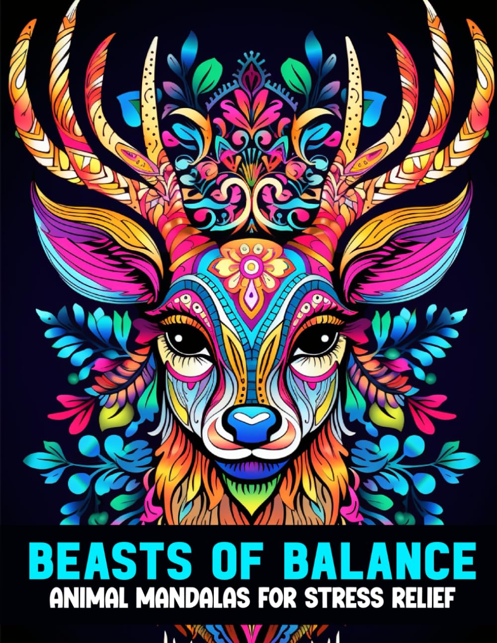 Beasts of Balance - Animal Mandalas for Stress Relief: Relaxing Adult Coloring Book for Anxiety Relief – Over 80 Animal Mandalas for Calm, Creativity, ... (Amazing Animal Mandala Coloring Books)
