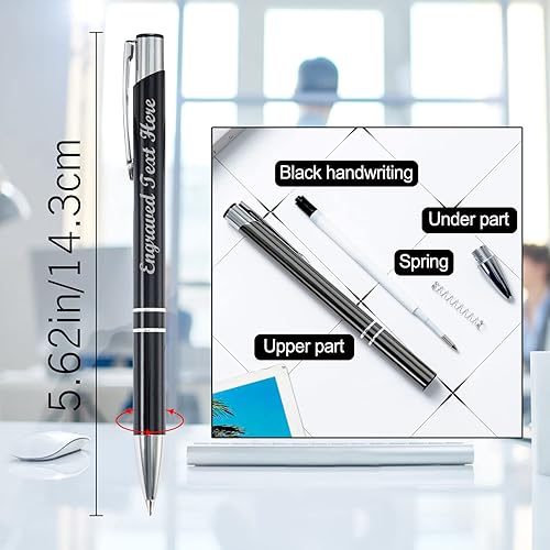 Miniatura 3 de Bolígrafos personalizados a granel con grabado sin nombre, bolígrafo de impresión personalizada, bolígrafo de metal pastel, regalo personalizado