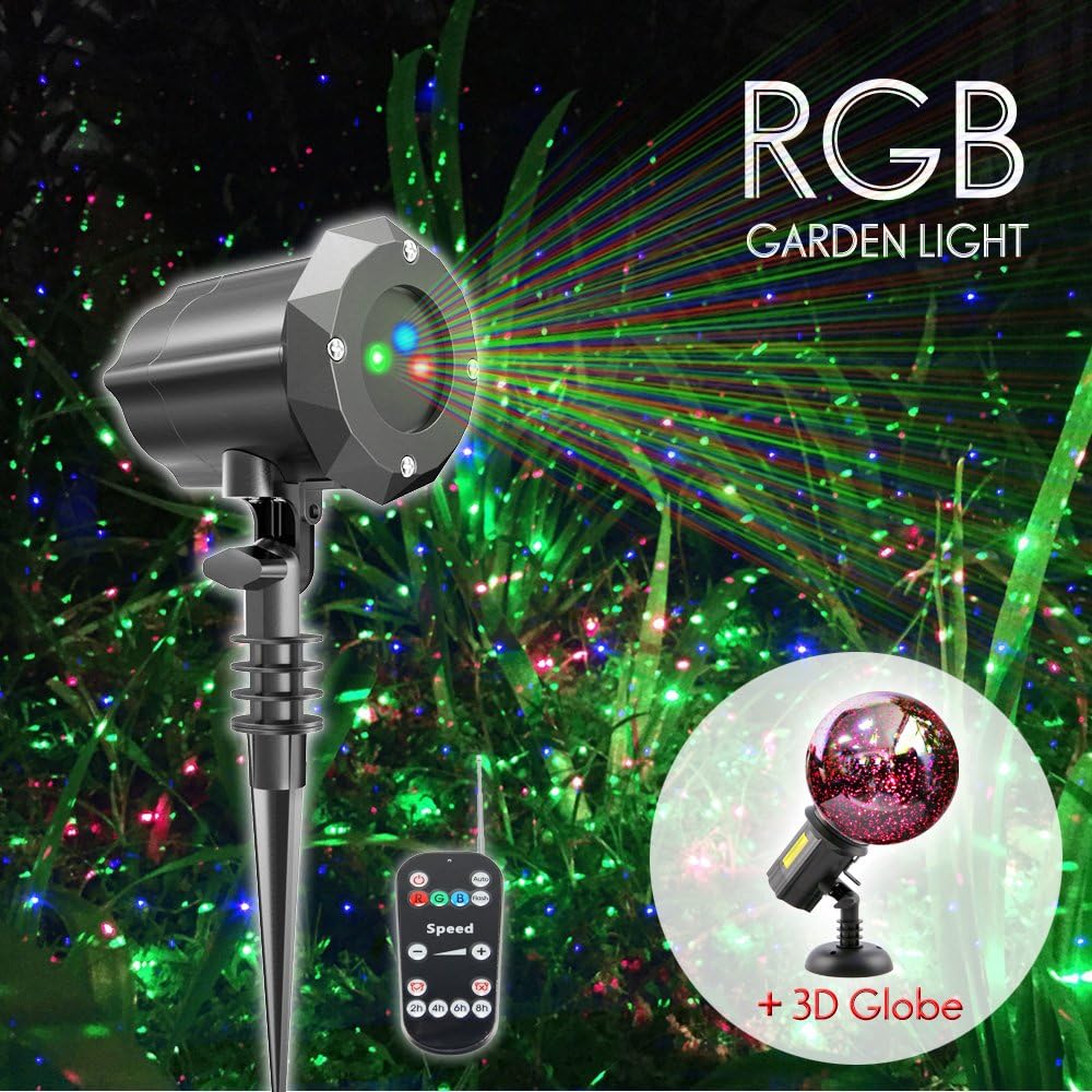 Party Decorative Projector Lights,IMUZYN 2-in-1 Waterproof Outdoor Indoor Dynamic LED Light Projector with 13 Slides Holiday Theme for Christmas Birthday Wedding Halloween