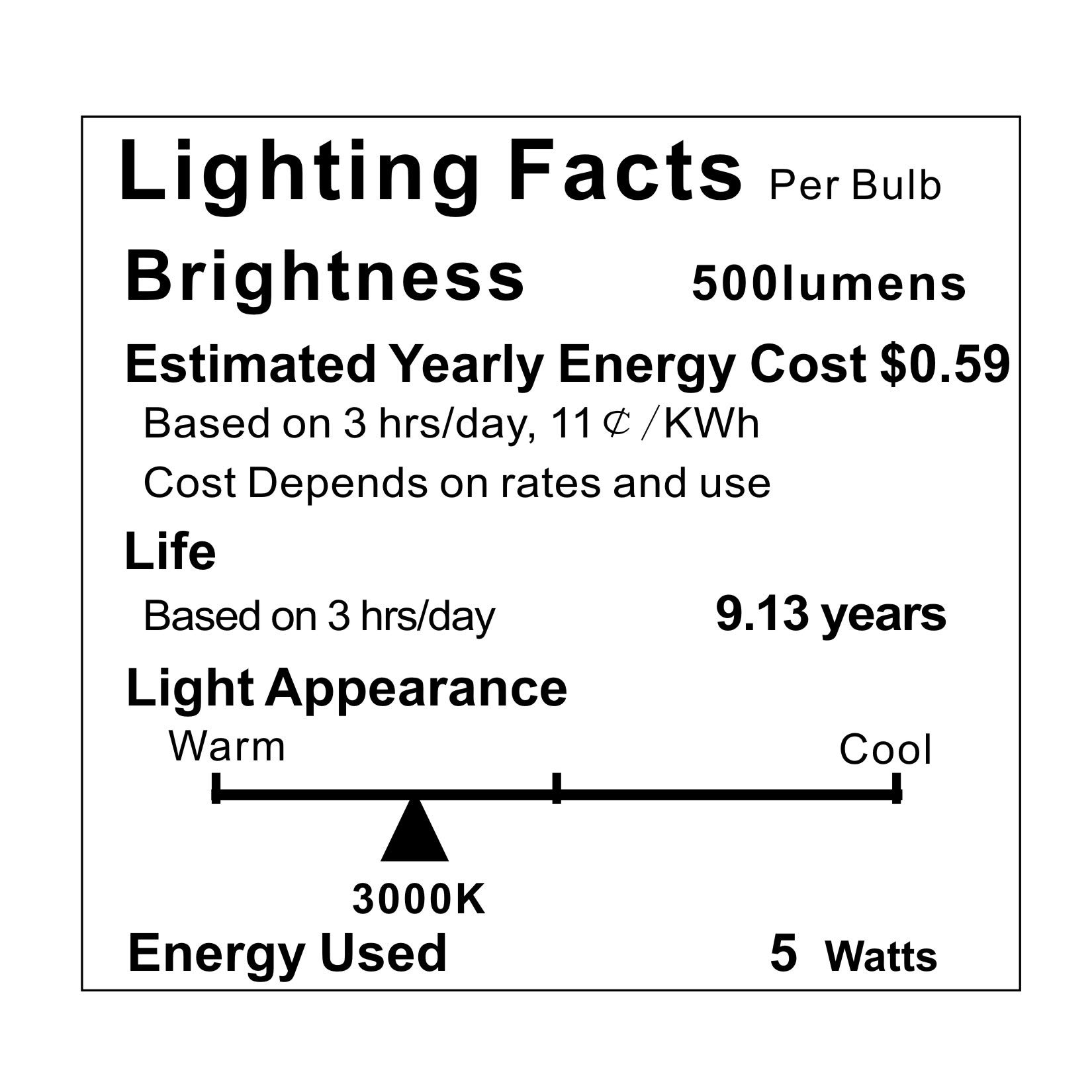 Bombilla LED para electrodomésticos para refrigerador, nevera, campana de microondas, repuesto para estufa, A15, 40 W, bombilla incandescente E26, base media, 120 V, 5 W, 500 lm, blanco suave, no 8