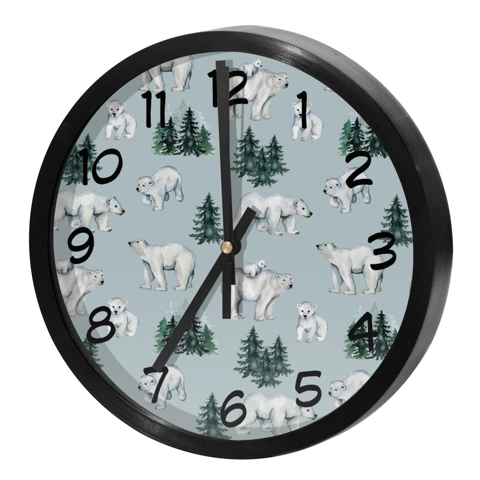 Horloge murale sans tic-tac à quartz silencieuse pour maison et cuisine