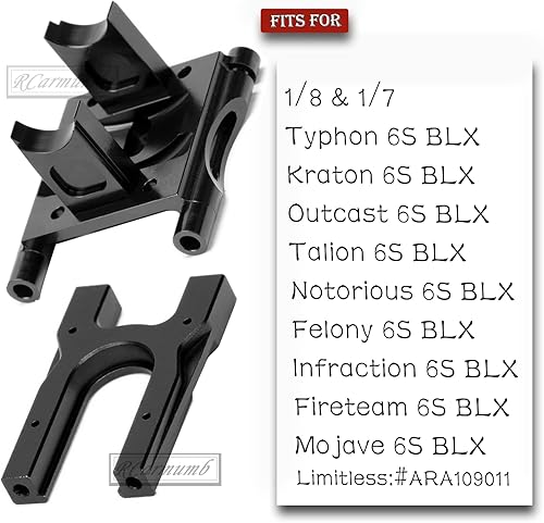 Miniatura 24 de Parte de mejoras de montaje de difusión central para 1/8 Kraton/Notorious/Outcast/Talion/Typhon, 1/7 Felony/Infracción/Fireteam/Mojave/Limitless RC