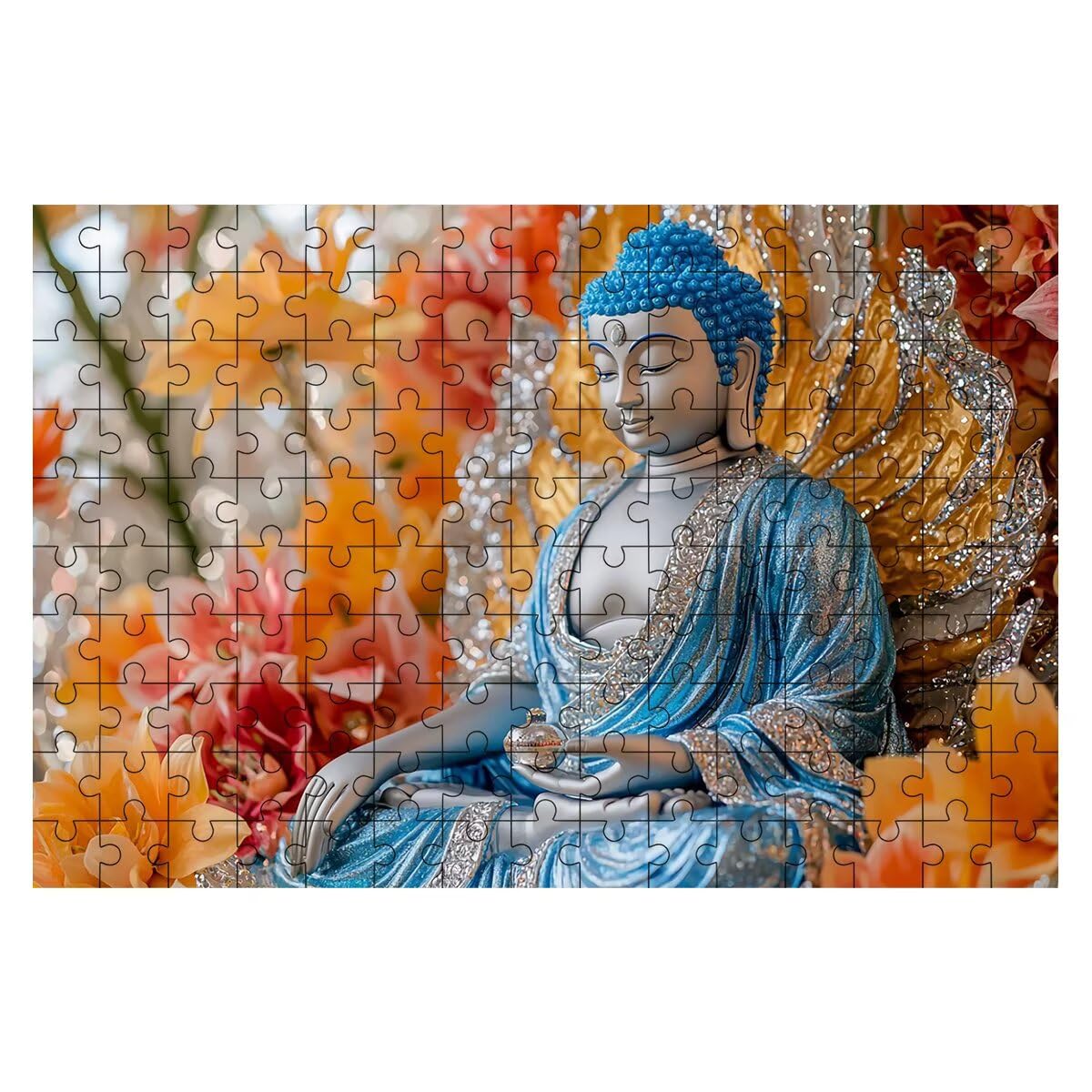 Puzzle 3000 elementów kwiatowe, abstrakcyjne puzzle dla dorosłych, klasyczne puzzle gry edukacyjne do aktywności rodzinnej, najwyższej jakości drewniane puzzle z pudełkiem na prezent dla mężczyzn