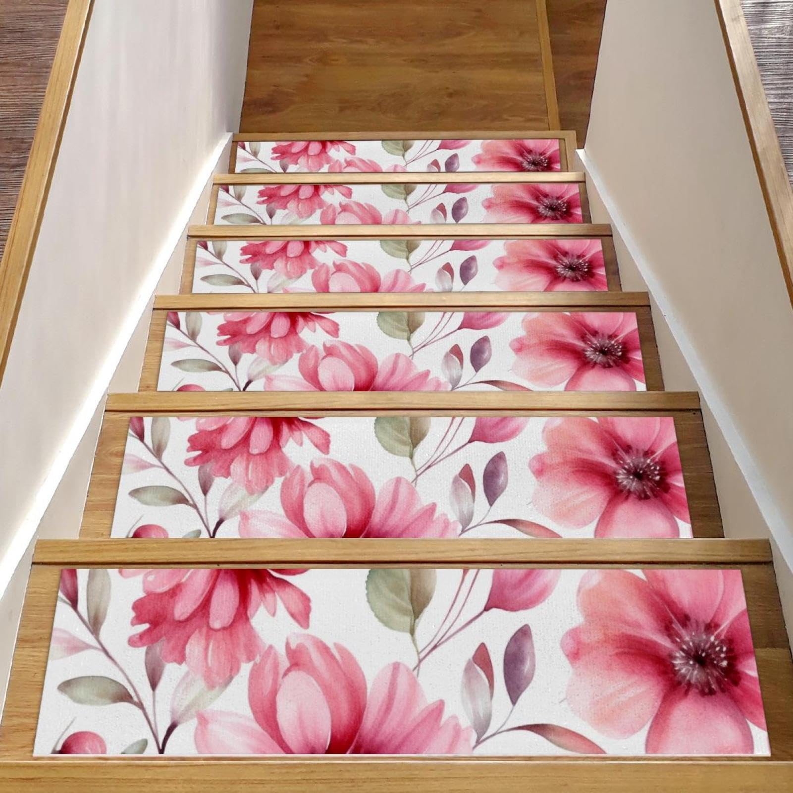 Peldaños de escalera antideslizantes para evitar caídas de niños y ancianos en madera