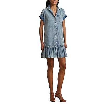 Lauren Ralph Lauren Denim Short Sleeve Shirtdress Women