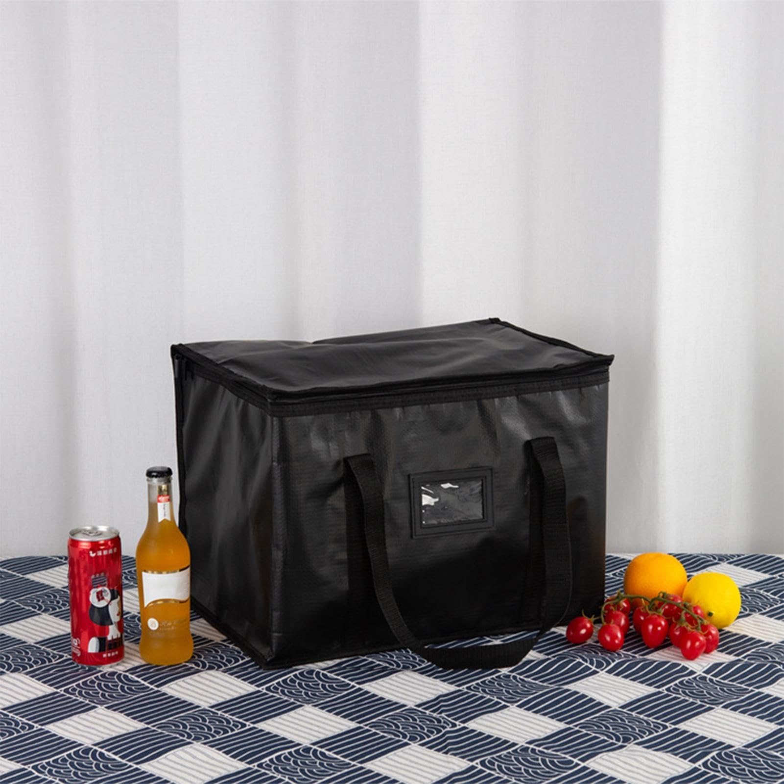 Lebensmittel-Liefertasche, 40 l, isolierte Thermotasche für warme und kalte Speisen, ideal für Catering, Lebensmitteltransport, große Thermotasche für Lebensmittel, kommerzielle Qualität,