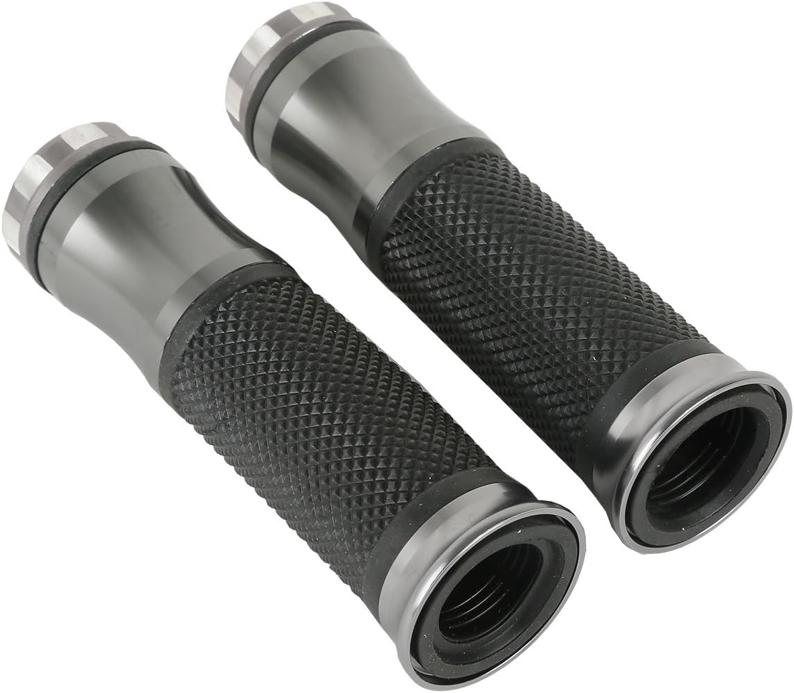 TCMT 7/8" 22mm Motorcycle Hand Grips Universial Fit for Yamaha Honda Kawasaki Suzuki Most ATV Dirt Bike Street Bike Scooter with Standard 7/8 inch Handlebar
