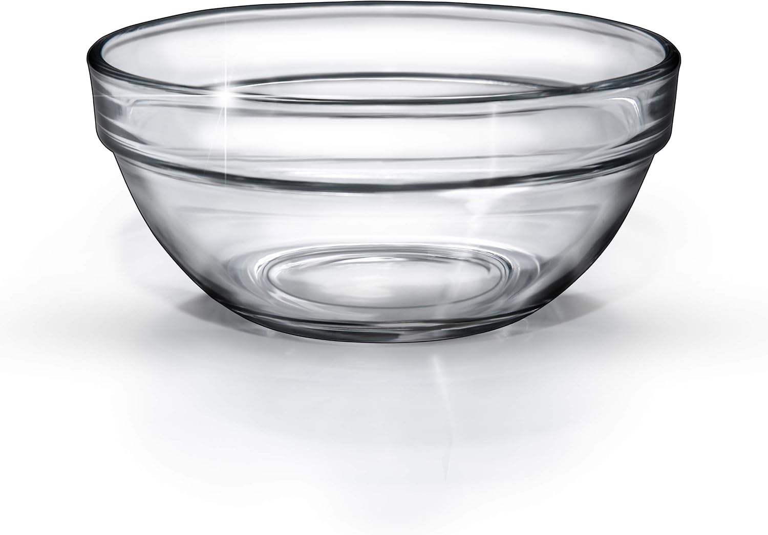 Set 6 St ck - Servierschalen - Schale aus Glas - Dipschalen rund stapelbar   105mm Lussa - Stapelbar - Sp lmaschinenfest