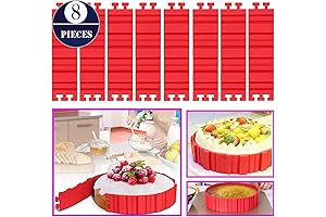 8 PCS Silicone Cake Mold, DIY Baking Mould Magic Bake Tools by Woohome