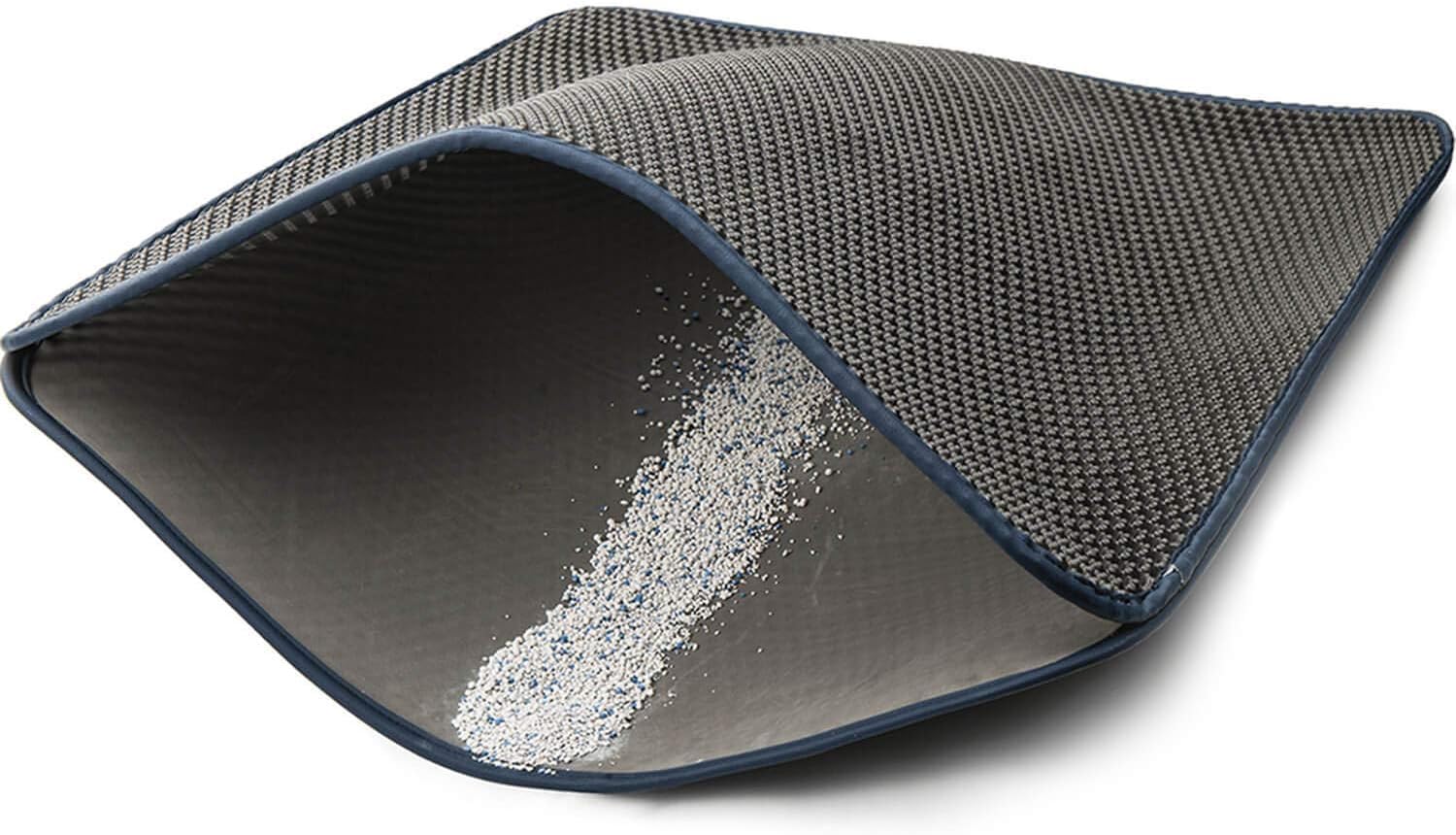 WePet Cat Litter Mat, Kitty Litter Trapping Mat, Honeycomb Double Layer Mats, No Phthalate, Urine Waterproof, Easy Clean, Scatter Control, Catcher