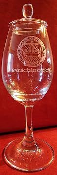 GLENCAIRN BRUICHLADDICH ISLAY CREST COPITA NOSING GLASS WITH GINGER JAR TASTING CAP