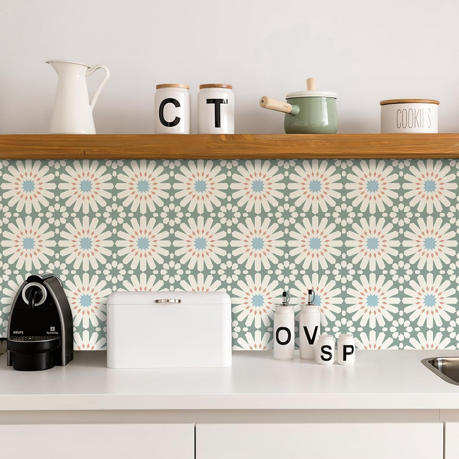 MORCART 20Pcs Peel and Stick Tile Stickers for Floor Wall