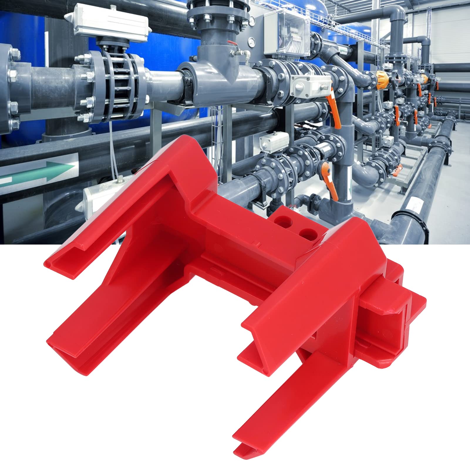 TYTOGE Ball Valve Lockout,Industrial Adjustable Safety Lock Faucet Handle Lock Pipe Valve Locking Device for DN8-DN50 Pipe Diameter