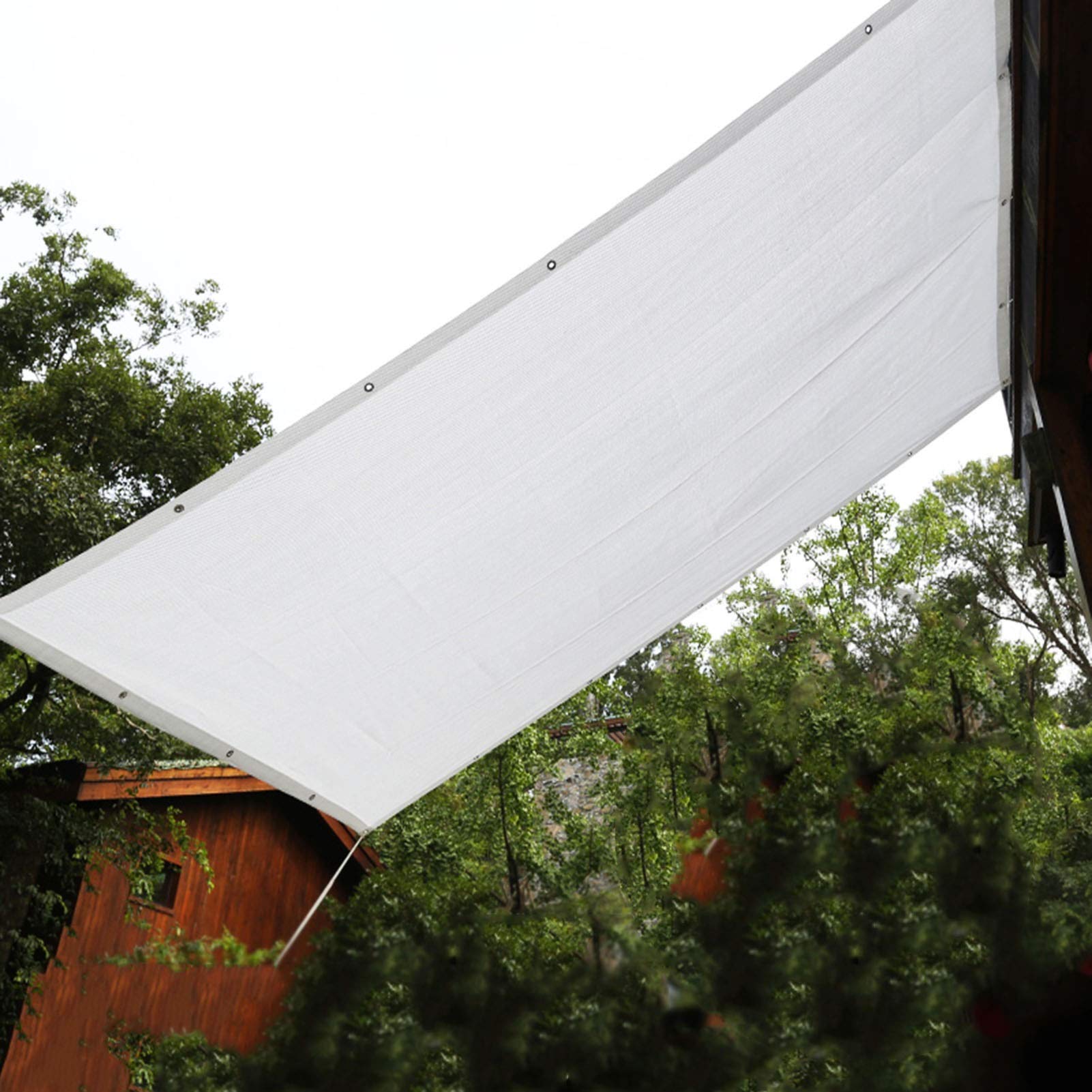 Privacy Screen Fence Heavy Duty Fencing Mesh Shade Net Cover for Wall Garden yard Backyard White Various Sizes AWSAD (Color : White, Size : 4X4M)