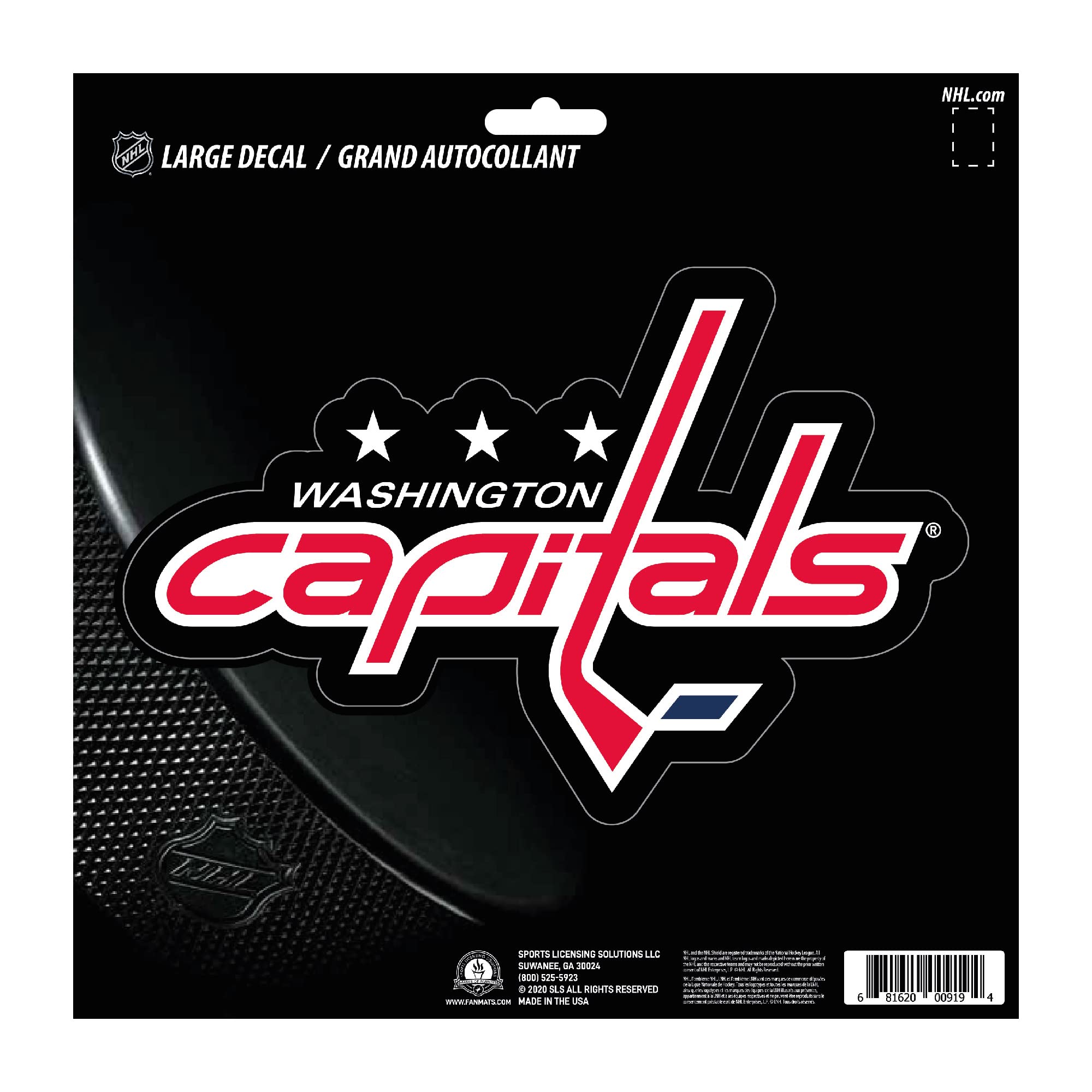 Sticker Washington Capitals FANMATS 30846 pour les fans de hockey
