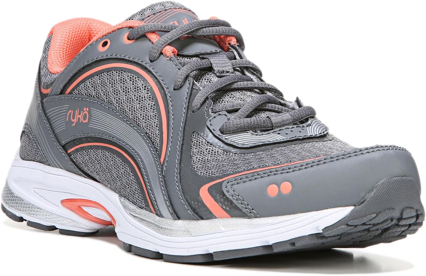 Ryka Women's Sky Walk Sneaker 7 Grey/Coral