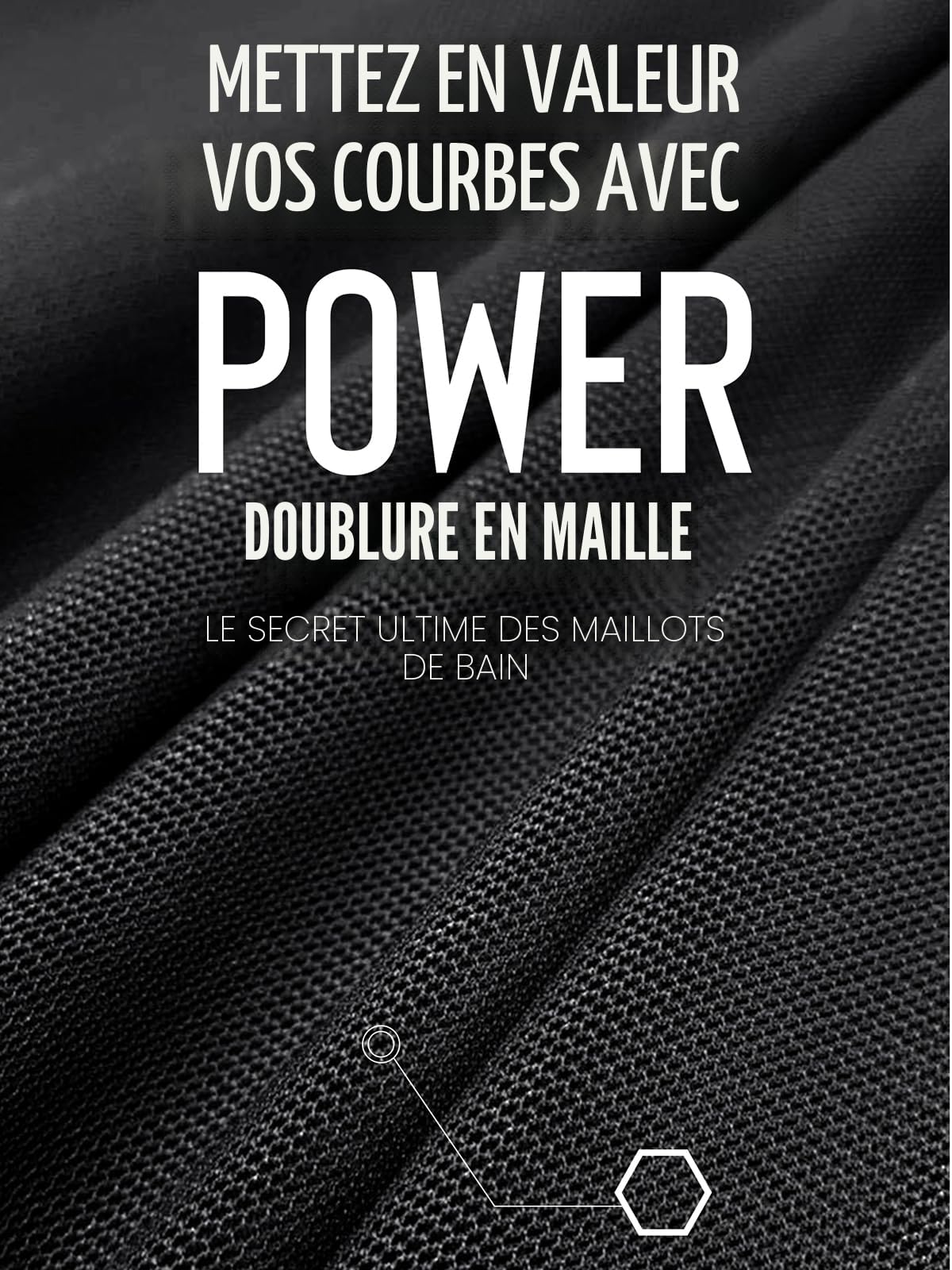 CUPSHE Maillot de bain une pièce pour femme - Contrôle du ventre - Col asymétrique froncé - Bretelles en maille