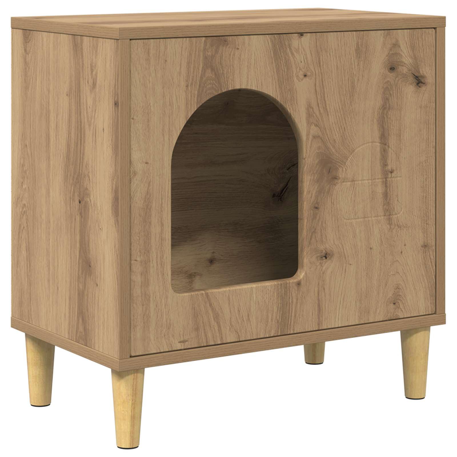Niche pour chat en bois contre le stress : offrez-lui une cachette moderne