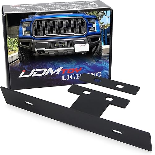 iJDMTOY Kit de soporte de montaje para placa de matrícula delantera