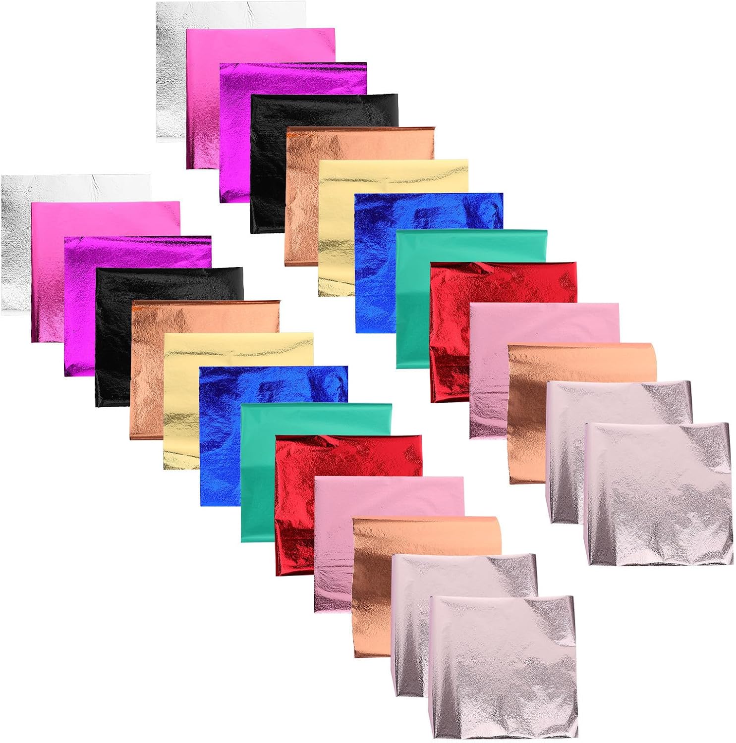 240pcs Colors Imitation Gold Foil Sheets for Art and Furniture Decor