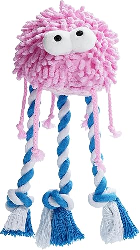 Nocciola Paquete de 5 juguetes chirriantes de tela de chenilla para perros, lindos juguetes de felpa duraderos para cachorros medianos y pequeños,