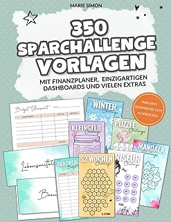 Sparchallenge Vorlagen mit Finanzplaner