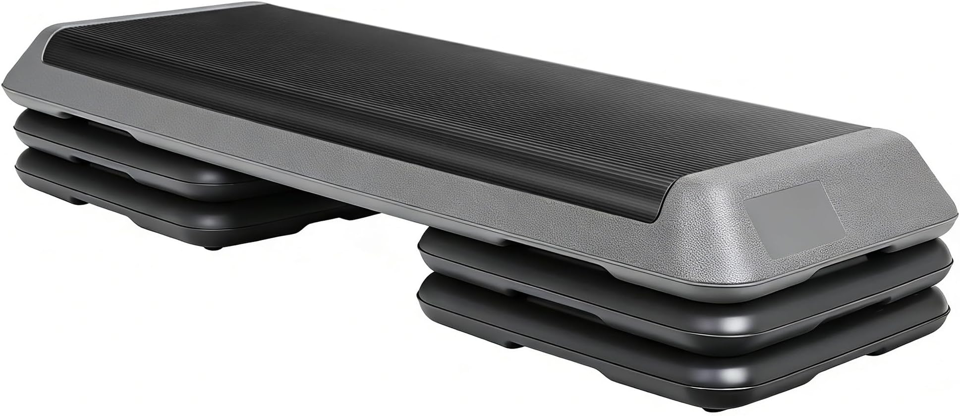 ZENY 43'' Exercise Aerobic Step Platform, Adjustable Fitness Stepper with 4 Stackable Risers, Aerobics Stepper Workout Stepper for Home Gym Cardio Strength & Training