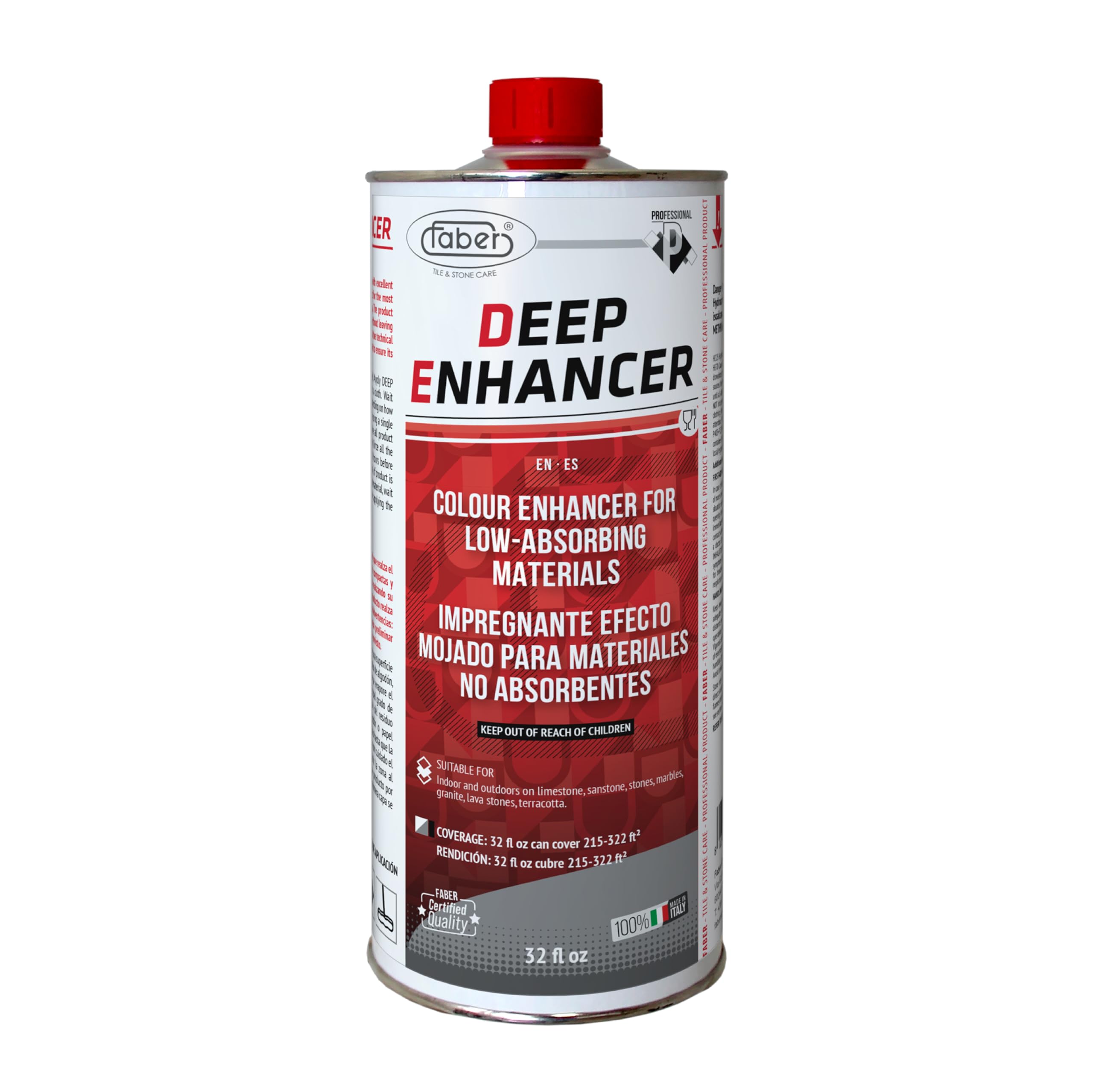 FABER Professional: Sellador de impregnación que mejora el color para piedra pulida"Deep Enhancer" 1 litro