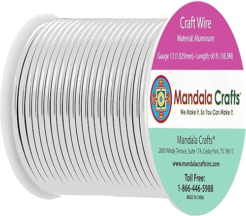 Miniatura 705 de Mandala Crafts - Alambre de aluminio anodizado de calibre 22 para hacer joyas - 121.92 m de alambre flexible de color en tonos pastel - Flexible