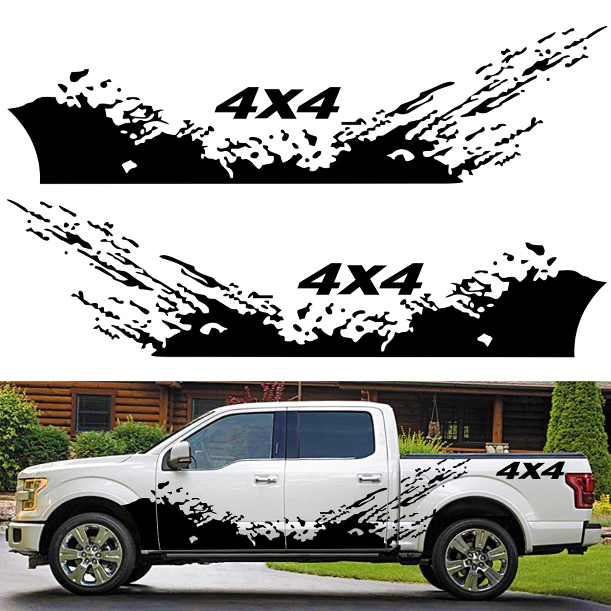 Fochutech Truck Car Stickers, Large Car Side Decals for Truck Pickup