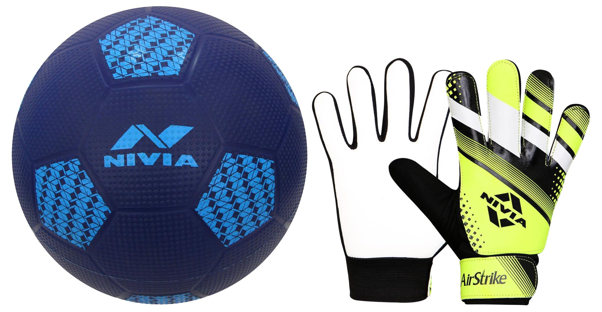 Nivia Air Strike Goalkeeper Gloves for Men&Women(Black/Green) XL Home Play Mini Football/PVC Material/Football for Indoor Use/for Age Group Under 12 Years/Size - 1 (Blue) (B0CDGVZCBC) Amazon Price History, Amazon Price Tracker