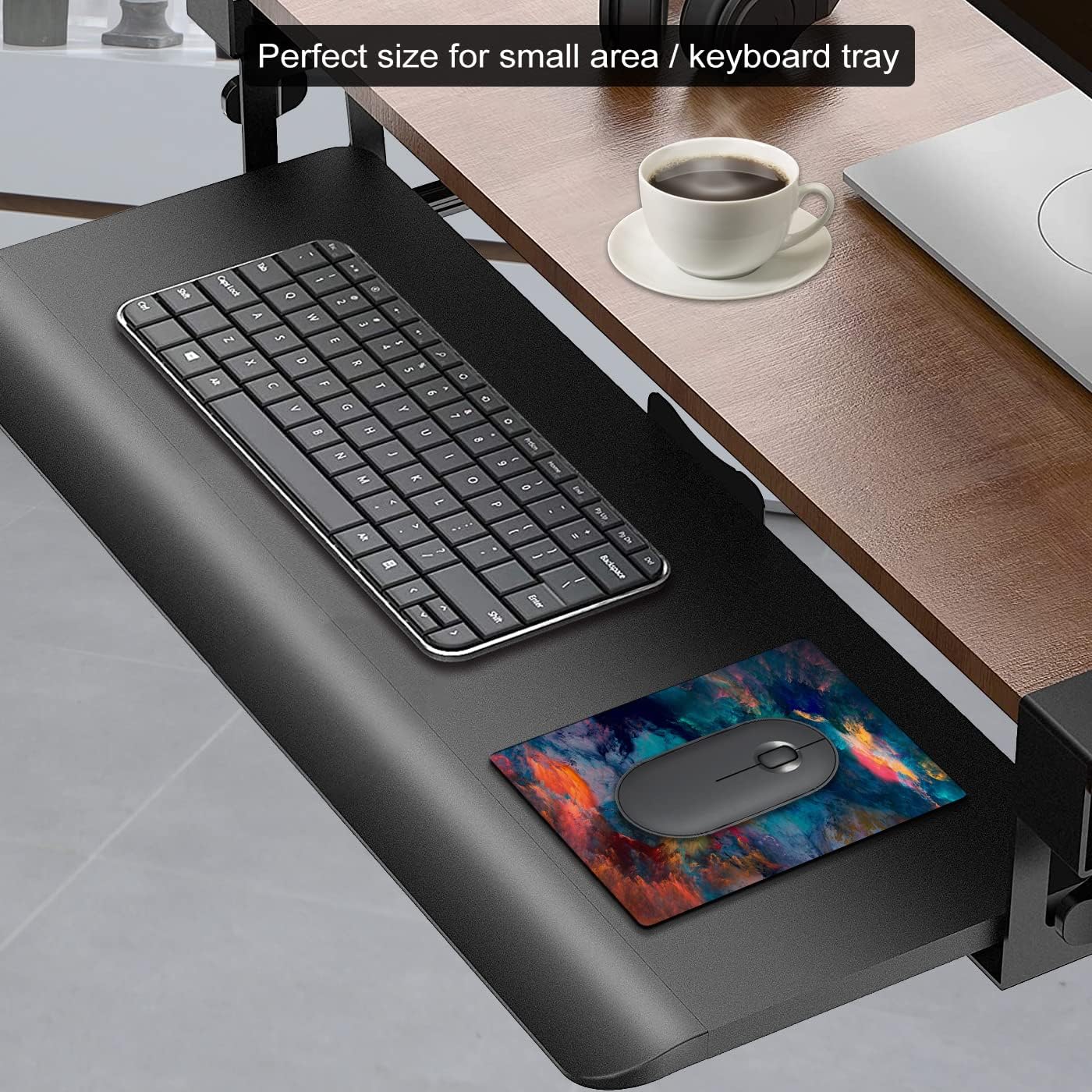 Small Mouse Pad Cute, Mini Mouse Pads for Wireless Mouse and Laptop, Travel Mousepads with Designs - Color Splash/Colorful Clouds, Portable Mousepad with Non-Slip Rubber Base - 5.5 x 7 in image 3