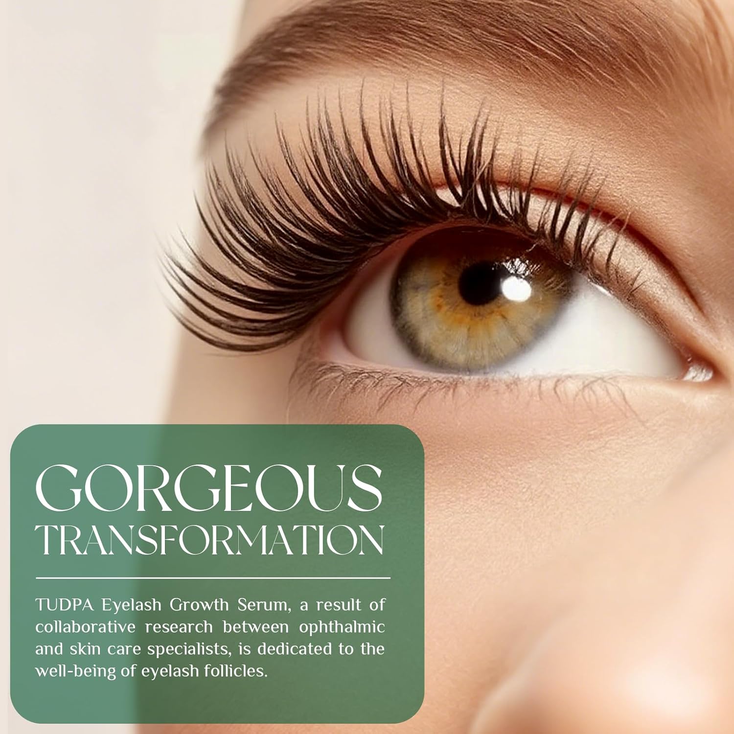 Eyelash Growth Serum: Enhances length, density & strength, conditions lashes. Vegan, cruelty-free, gentle for sensitive eyes. 3mL (2-month supply) - Image 2