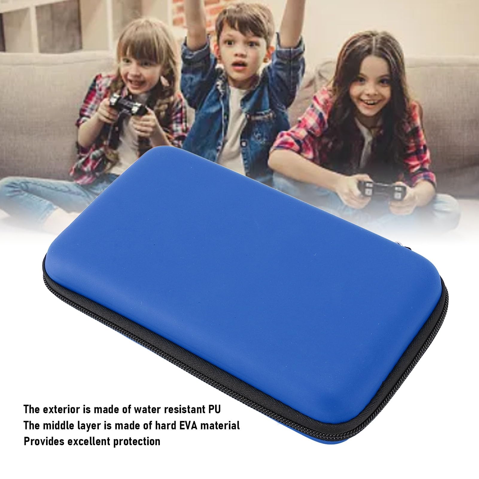 Sxhlseller Étui de Transport pour New 3DS XL, Super Edition, New 2DS XL, New 3DS LL, pour 3DS XL, pour 3DS LL, Coque de Protections Rigide, étui de Voyage avec 8 Emplacements de Jeu, PU