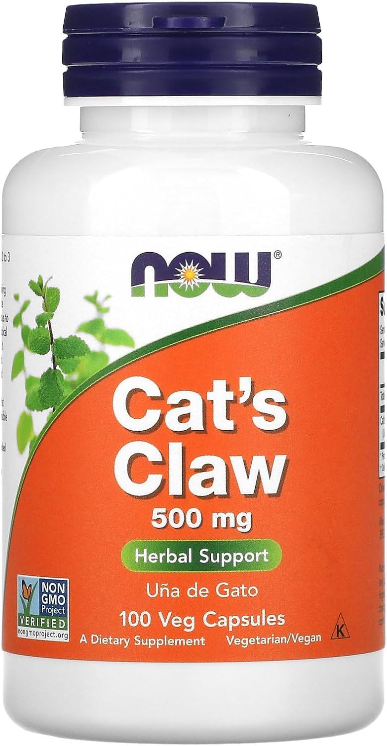 NOW Supplements, Cat's Claw 500 mg, NonGMO Project