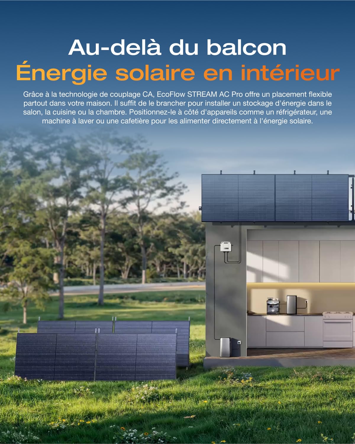 ECOFLOW STREAM AC Pro*2, batterie capacité de 3,84 kWh pour kit solaire, sortie 1200W, TOU et IA, seuls quelques petits défauts dans l'emballage, le produit n'a pas été utilisé(Reconditionné)