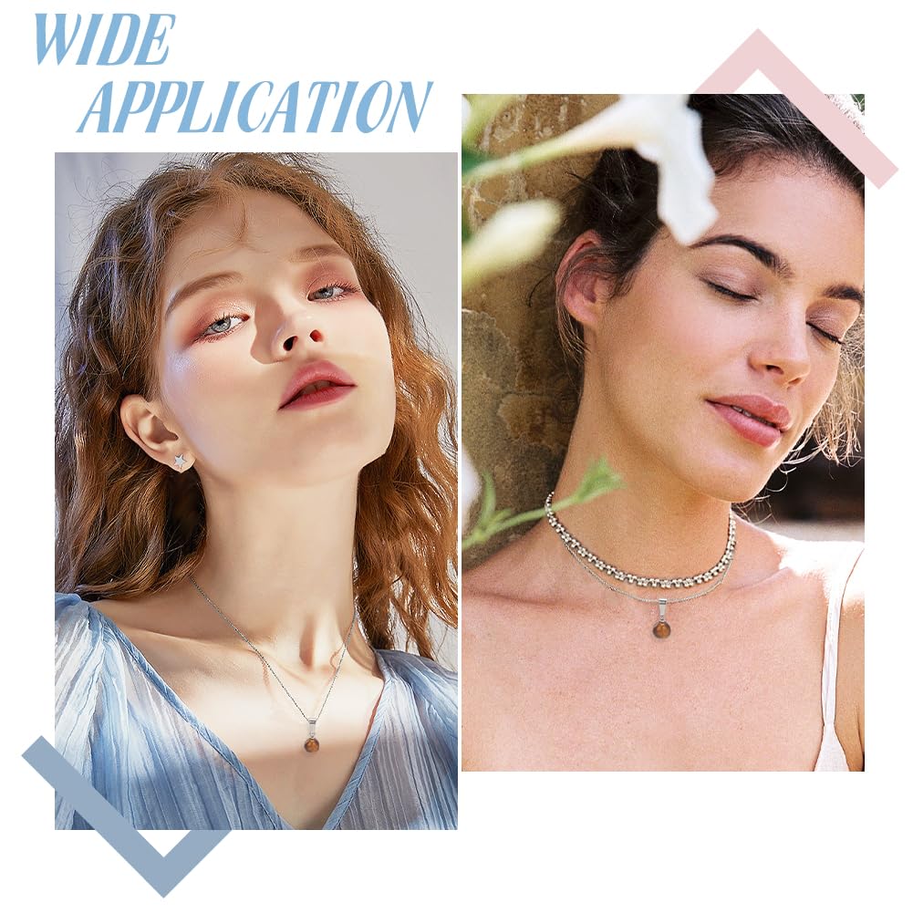 Arricraft 50 Pcs Eye Pin Peg Bail, 5 Style De Connecteurs à