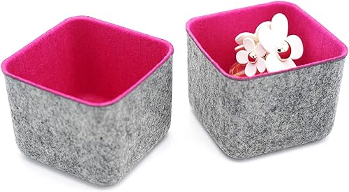 Miniatura 10 de Welaxy Juego de contenedores de almacenamiento, organizadores de cajones de oficina para dormitorio escolar, hogar, cocina, baño, dormitorio, Verde