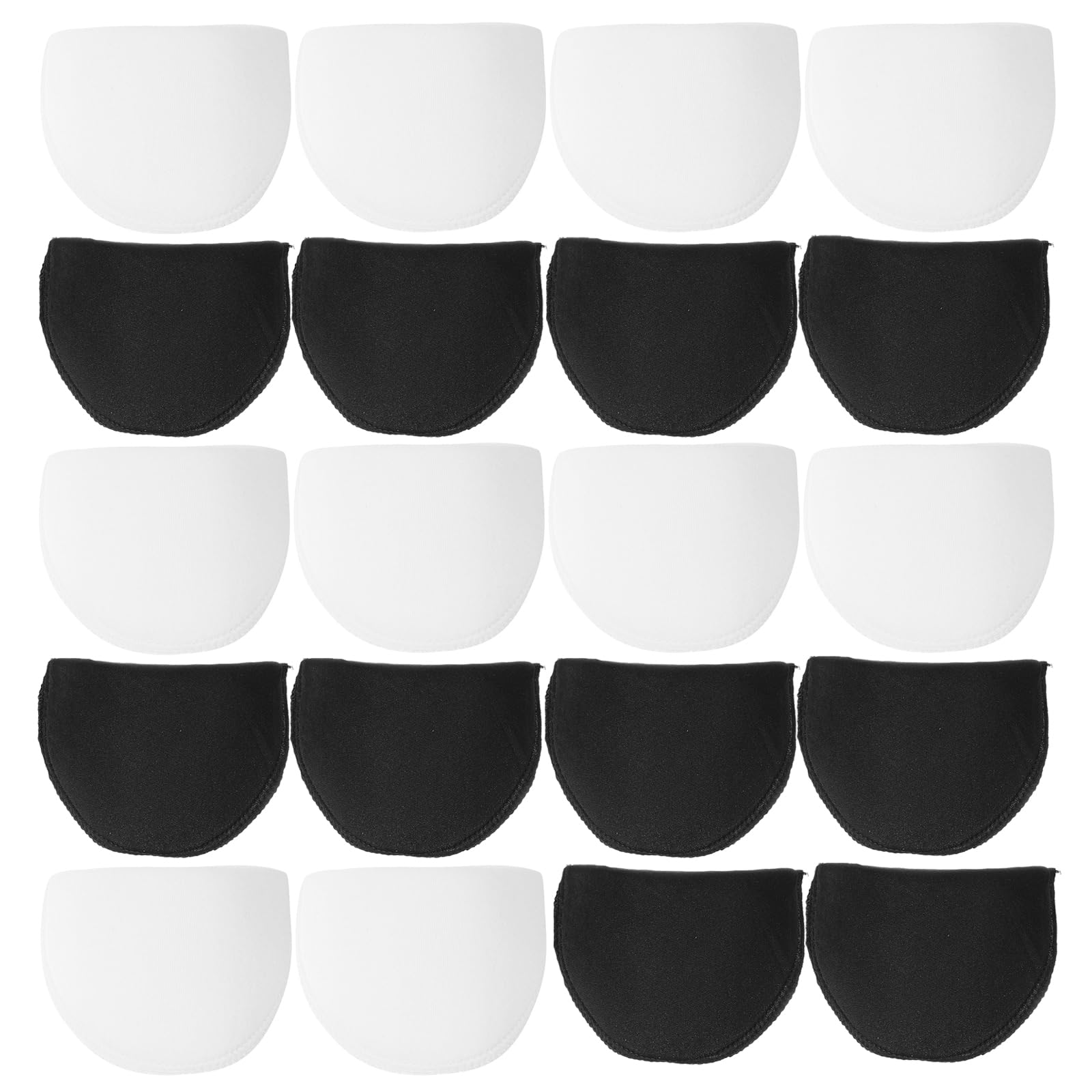 20 Pair Set-in Shoulder Pads Breathable Sponge Pads Shoulder Enhancer for Women Blazer Suit Coat Jacket Dress Clothes Sewing Accessories