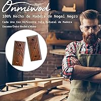Vista 2 de Soporte de pared para guitarra, 2 unidades, colgador de guitarra de madera de nogal negro, soporte de pared para guitarra en forma de U, soporte