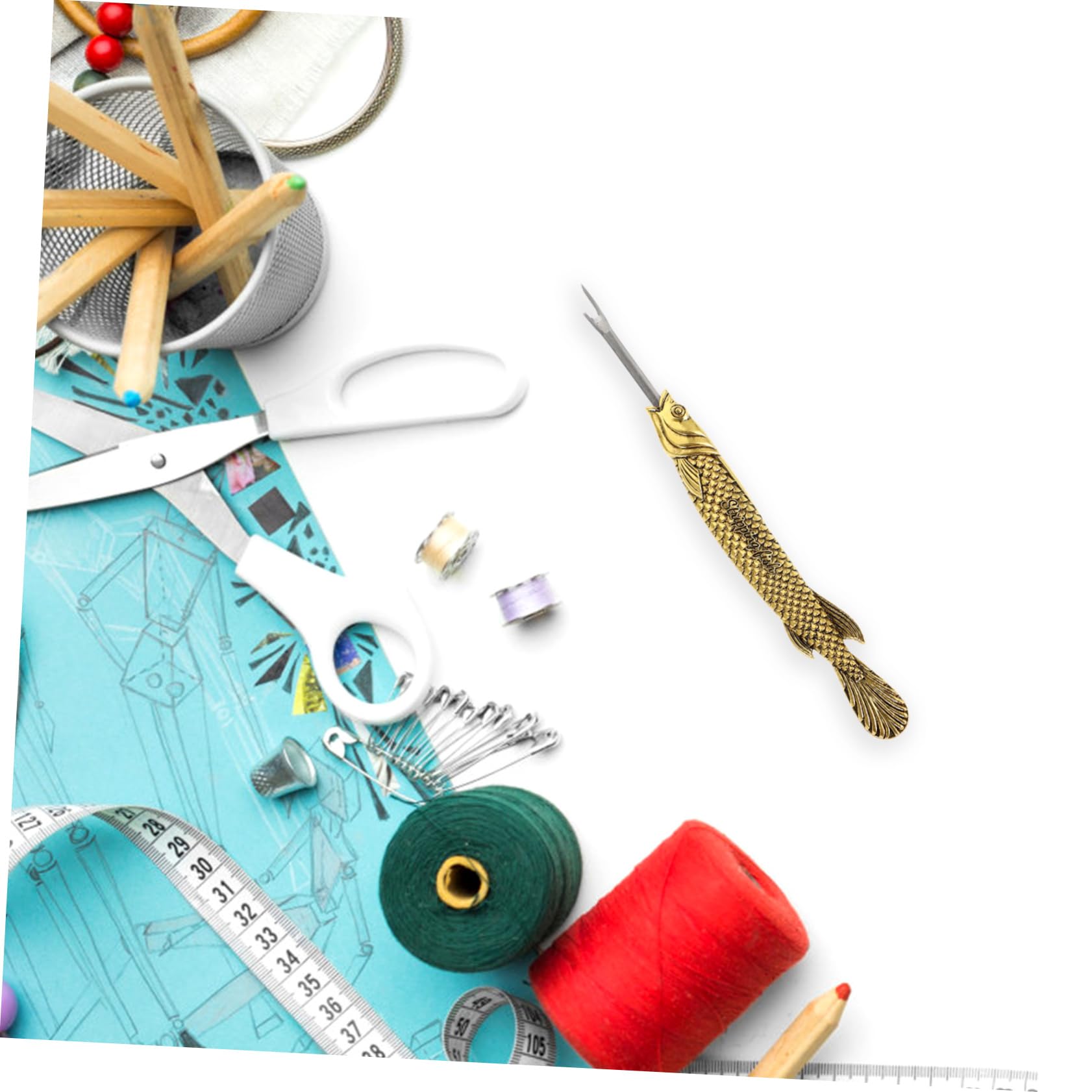 DOITOOL 4 Pezzi Strumento da Cucito Ergonomico per Rimozione Cuciture Cuciture Antiscivolo Utensile Pratico per Fai da Te Viaggio Confortevole e Facile da Usare