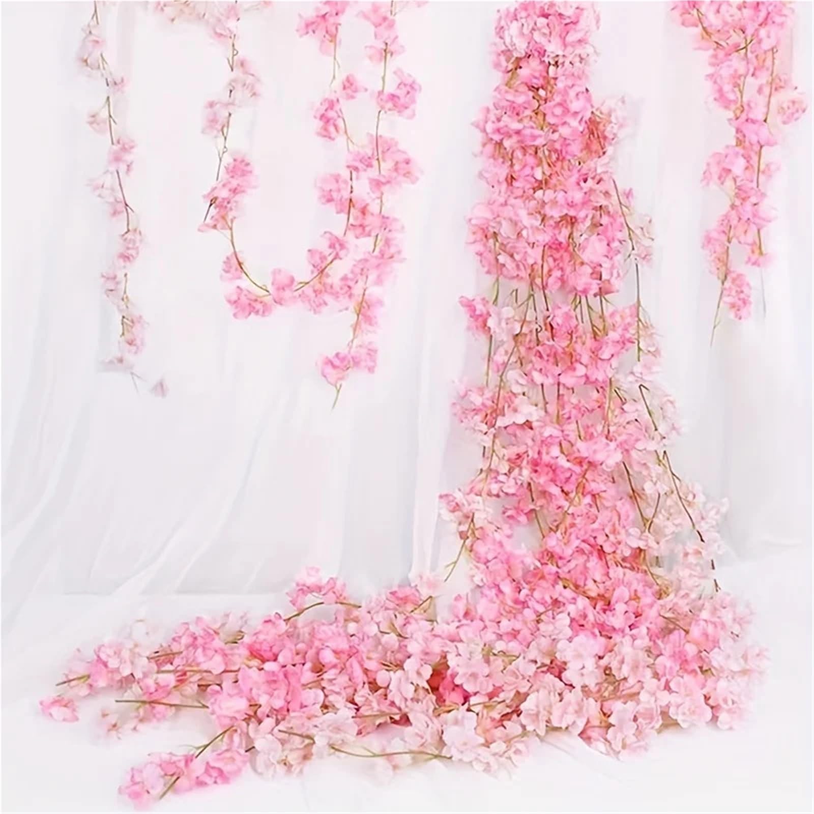 Vite Di Rose Artificiali Con Foglie Ghirlanda di fiori artificiali, rampicanti, arco da giardino, decorazione for ghirlande finti, decorazioni for la casa e for feste matrimonio