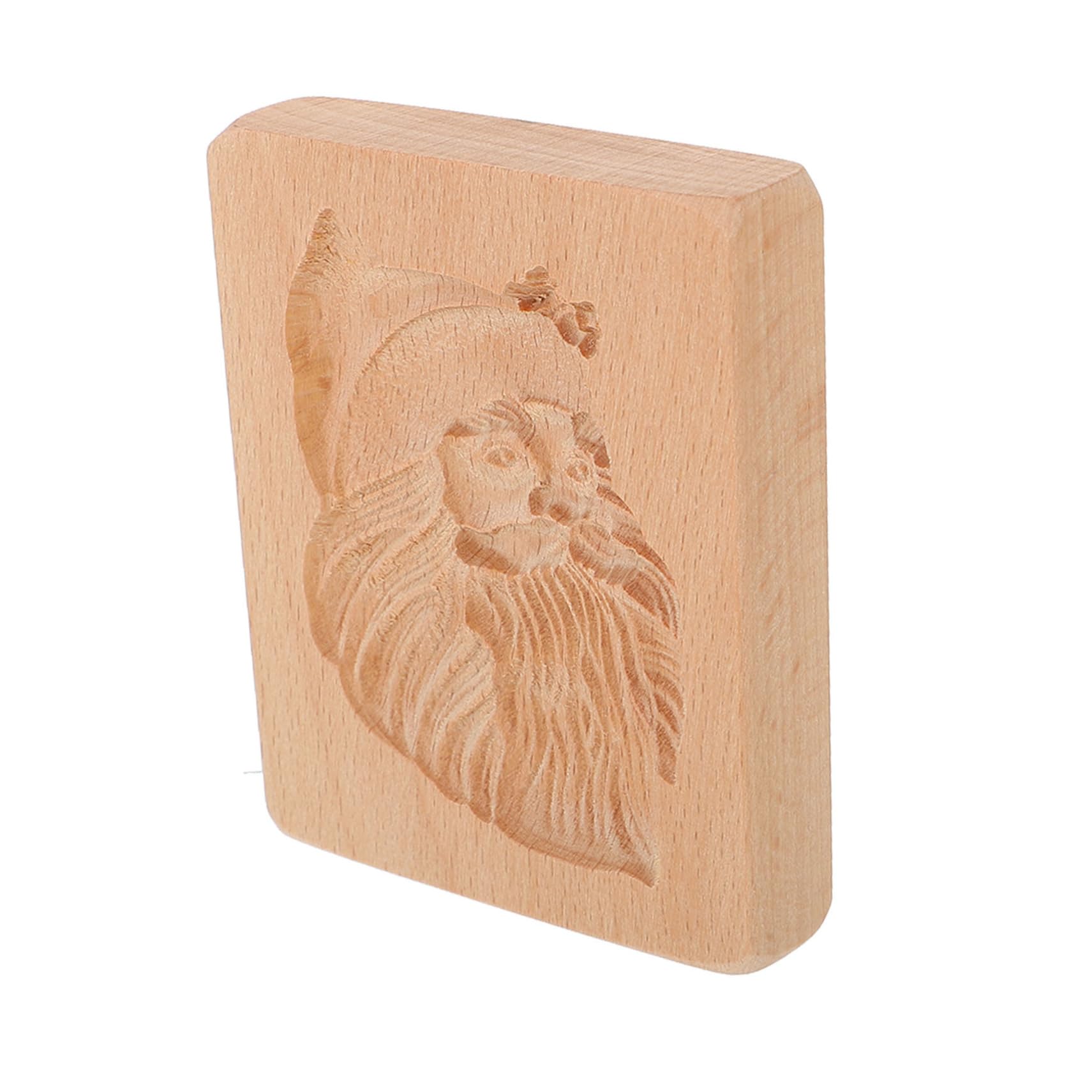 Keksausstecher, Keksformen aus Holz, Kekse, 1 Stück, Holzplätzchen, Weihnachtskekse, Prägung, Plätzchen, Weihnachtsmann, Chiffon, Kuchen, Schokolade