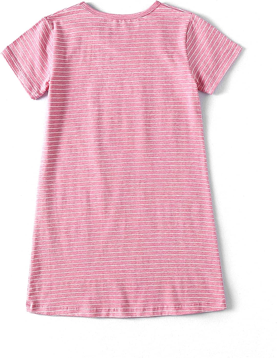 Girl's Stripes Nightgowns Cotton Sleep Shirts Sleepwear Princess Nightdress