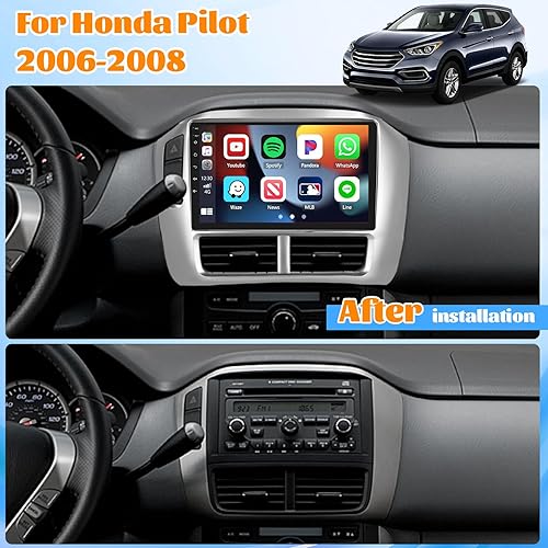 Miniatura 9 de 2+32G Roinvou Android 11 Estéreo de coche doble DIN con CarPlay inalámbrico y Android Auto, pantalla táctil de 7 pulgadas Bluetooth Radio de coche