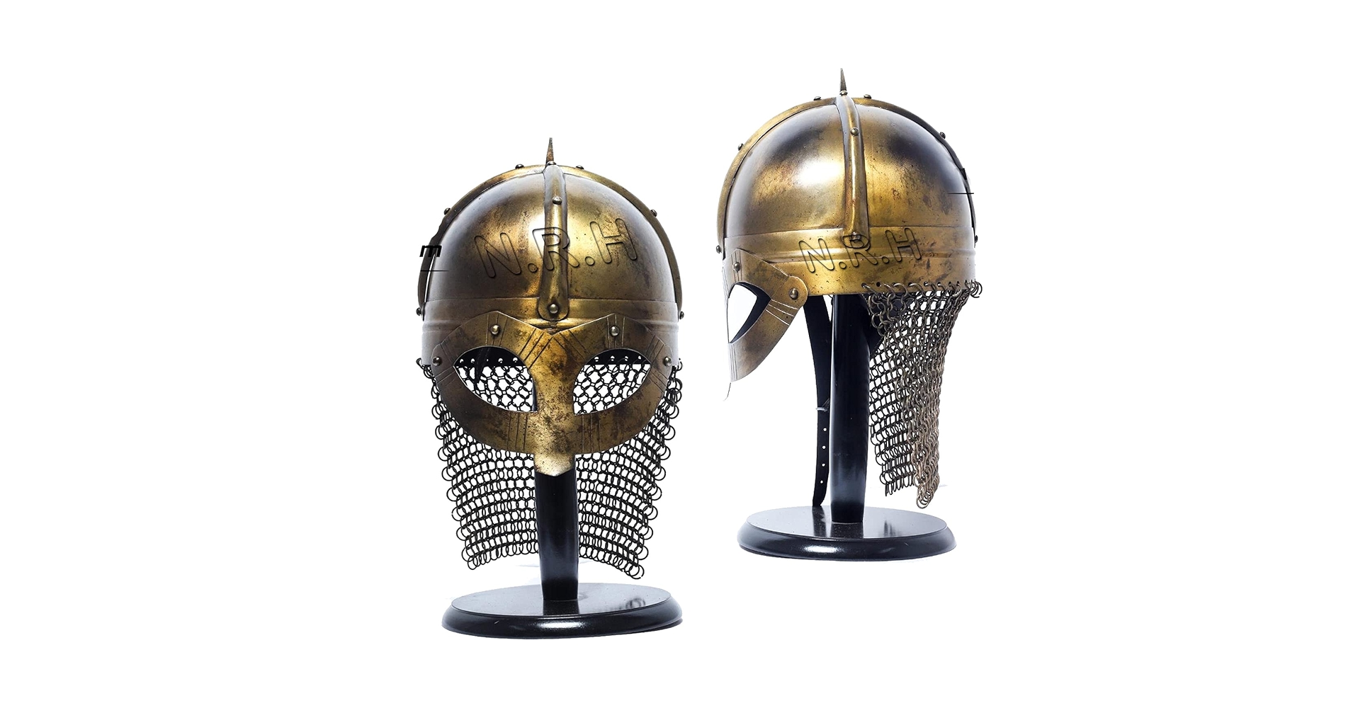 Kaldor Steel Helmet - MY100224 By Medieval Armour, Leather Armour