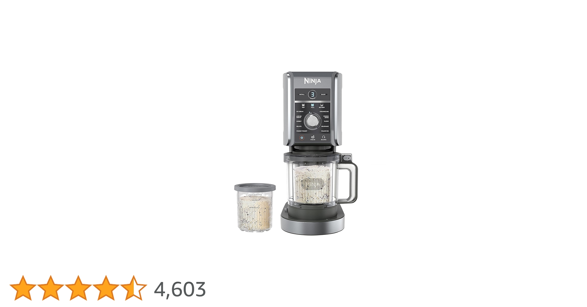 Amazon | Ninja CREAMi デラックスアイスクリームメーカー & 冷凍