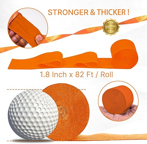 Vista 179 de PartyWoo Serpentinas de papel crepé verde, 6 rollos de 492 pies, paquete de papel crepé verde bosque esmeralda cazador para graduación, Navidad