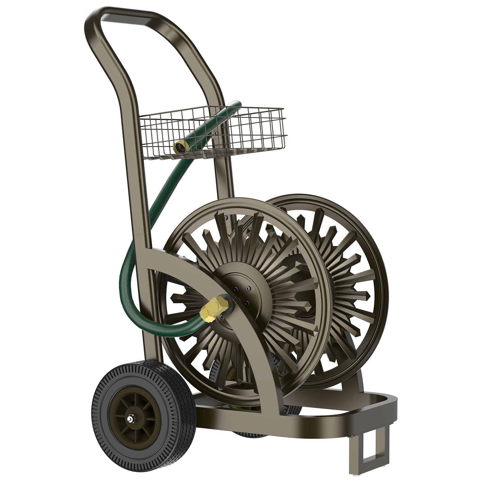 GOFORWILD Heavy Duty Steel Hose Reel Cart